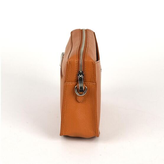 Genuine Shoulder Bag Mini, Cognac