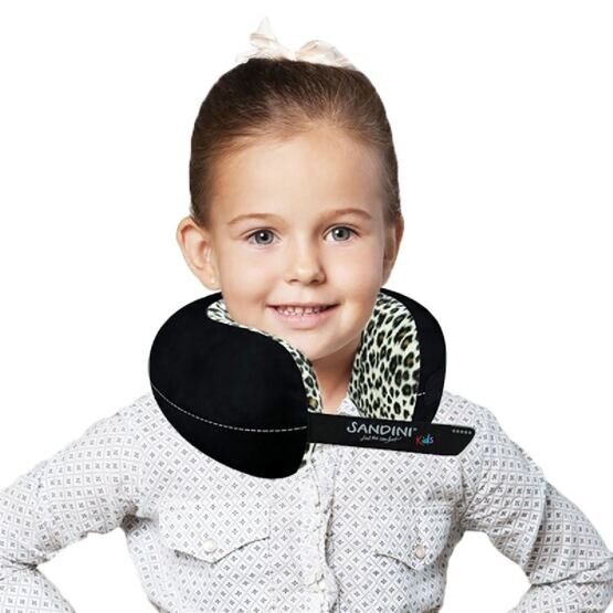 TravelFix Kids Coussin cervical en peluche Mini-Leopard