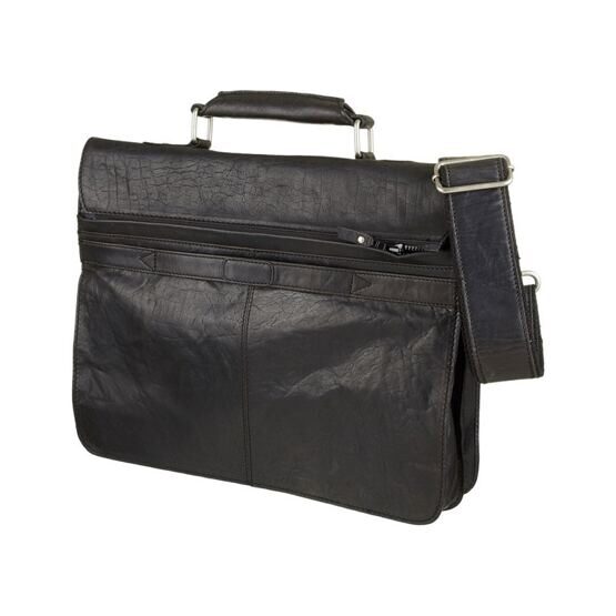 Messenger Business Bag in Washed-Black