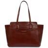 Elettra - Shopper en cuir, marron 1