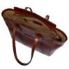 Elettra - Shopper en cuir, marron 2