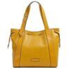 Carlotta - Shopper en cuir, jaune 1