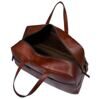 Damiano - Grand sac de sport en cuir, marron 2