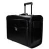 Valise de pilote 45.5cm en cuir de vachette pleine fleur noir 7