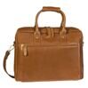 Sacoche pour ordinateur portable en cuir de vachette nappa souple 40 cm Cognac 1