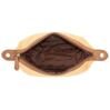 Trousse de toilette en toile/cuir beige/marron 3