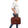 Sac de travail Avery antique Cognac 6