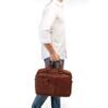 Sac de travail Avery antique Cognac 7