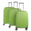 Set de 3 trolleys Utah vert pomme 1