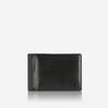 Leather Money Clip Wallet in Schwarz 1