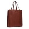 Mirra - Shopper Bag en cuir avec fermeture éclair, marron 3