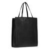 Mirra - Shopper Bag en cuir avec fermeture éclair, noir 3