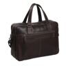 Misha - Sacoche pour ordinateur portable 17&quot; en cuir, Braun 3