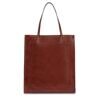 Mirra - Shopper Bag en cuir avec fermeture éclair, marron 4