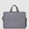 Harper - Serviette fine en cuir avec compartiment pour ordinateur portable 15.6&quot; en gris 3