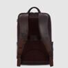 Black Square - Sac à dos en cuir avec compartiment pour ordinateur portable 15.6&quot; et poche pour Ipad en marron foncé 3