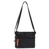 Eye Shoulder Bag RFID in Creased Black/Coral 7