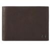 Black Square - Portefeuille pour hommes avec 12 fentes pour cartes en brun foncé 1