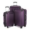 Alex - Ensemble de valises TSA Aubergine, S/M/L 1