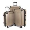 Alex - Ensemble de valises TSA Champagne, S/M/L 1