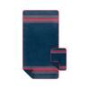 Set de serviettes de voyage Deep Water Stripe 1