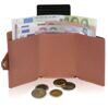 ZNAP Porte-monnaie cuir grainé cognac pour 12 cartes 2