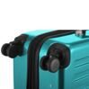 Alex - Valise coque dure L brillante avec TSA en turquoise 7